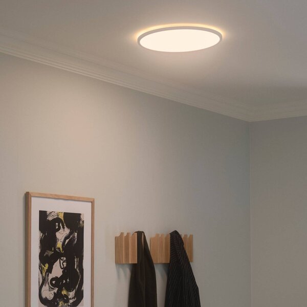 Nordlux Oja LED mennyezeti világítás, Ø 42 cm, dimmelhető, 2 700 K, dimmelhető, Fehér / opál, Nappali / Étkező, Műanyag, Modern