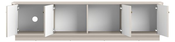 Vesper 187 cm TV-szekrény – kasmír / arany fogantyúk