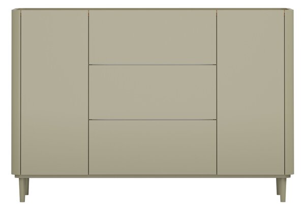 Elivo komód 150 cm fiókokkal lábakon - eukaliptusz / baltic dune tölgy