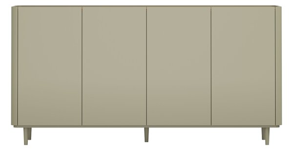 Elivo négyajtós komód lábakon 200 cm - eukaliptusz / baltic dune tölgy