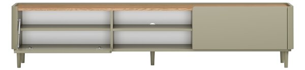 Elivo TV állvány 220 cm fém lábakon - eukaliptusz / baltic dune tölgy