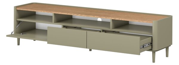 Elivo TV-szekrény 200 cm lábakon - eukaliptusz / baltic dune tölgy