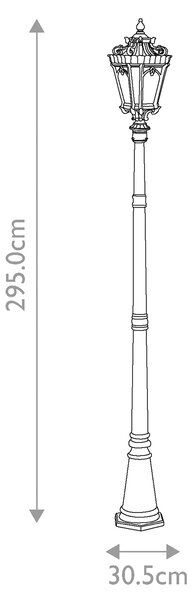 Kichler klasszikus kandeláber tournai antik sárgaréz elskl-tournai-5xl IP44