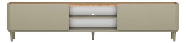 Elivo TV állvány 220 cm fém lábakon - eukaliptusz / baltic dune tölgy