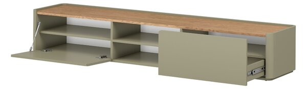 Elivo TV-szekrény 220 cm fiókkal - eukaliptusz / baltic dune tölgy