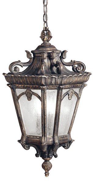 Kichler klasszikus kültéri függeszték tournai antik sárgaréz elskl-tournai8g-xl IP44