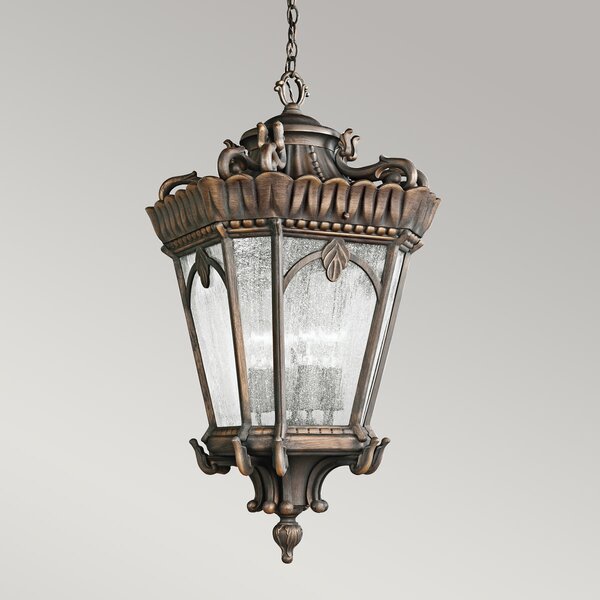 Kichler klasszikus kültéri függeszték tournai antik sárgaréz elskl-tournai8g-xl IP44