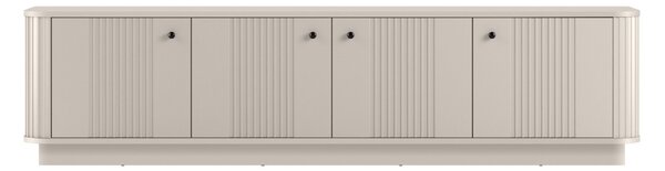 Vesper 4D TV-szekrény 187 cm talapzaton - kasmír / fekete fogantyúk