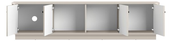 Vesper 4D TV-szekrény 187 cm talapzaton - kasmír / fekete fogantyúk