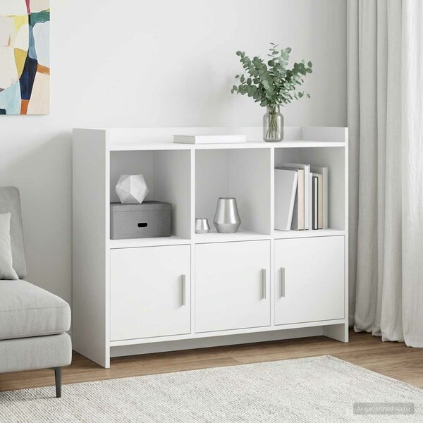 VidaXL Széf Fehér 98,5 x 33 x 80 cm Szerelt Fa
