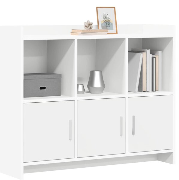VidaXL Széf Fehér 98,5 x 33 x 80 cm Szerelt Fa