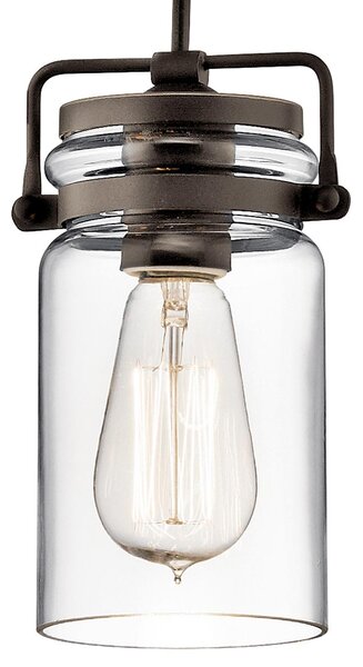 Kichler klasszikus modern vintage függeszték brinley barna átlátszó elskl-brinley-mp-oz
