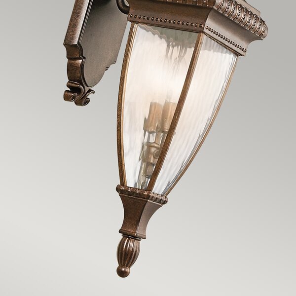 Kichler klasszikus kültéri fali lámpa venetian rain barna átlátszó elskl-venetian2-m IP44