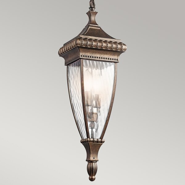 Kichler klasszikus kültéri függeszték venetian rain barna átlátszó elskl-venetian8-m