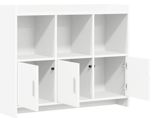 VidaXL Széf Fehér 98,5 x 33 x 80 cm Szerelt Fa