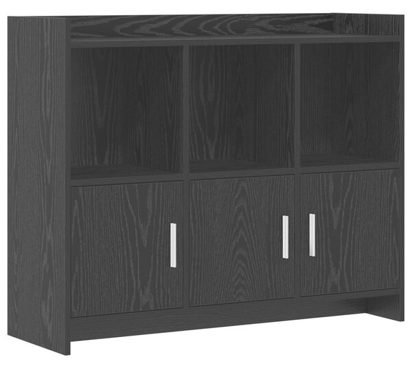 VidaXL Széf Fekete Tölgy 98,5 x 33 x 80 cm Szerelt Fa