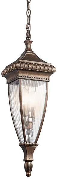 Kichler klasszikus kültéri függeszték venetian rain barna átlátszó elskl-venetian8-m