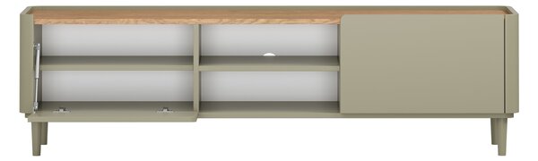 Elivo TV állvány 170 cm fém lábakon - eukaliptusz / baltic dune tölgy
