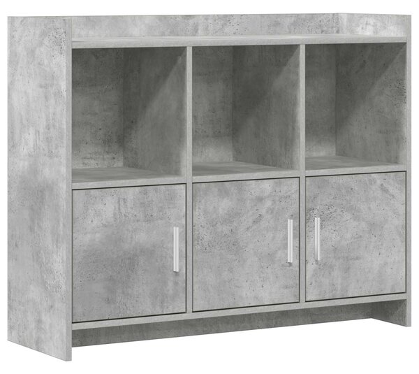 VidaXL Széf Betonszürke 98,5 x 33 x 80 cm Szerelt Fa