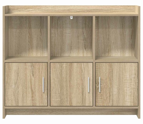 VidaXL Széf Sonoma Tölgy 98,5 x 33 x 80 cm Szerelt Fa