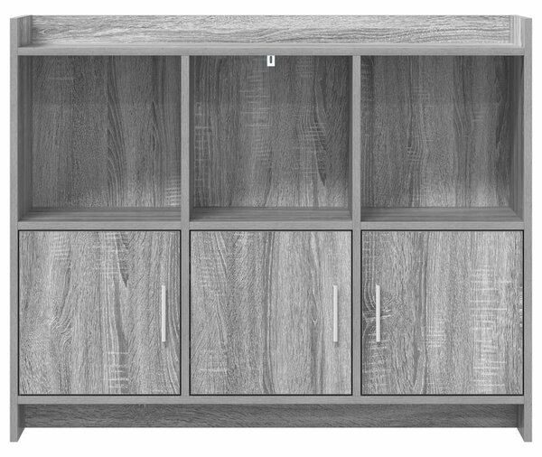 VidaXL Széf Szürke Sonoma 98,5 x 33 x 80 cm Szerelt Fa