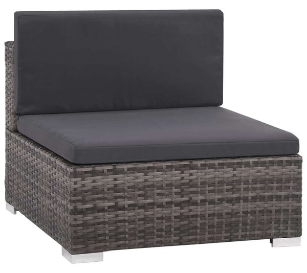 VidaXL Polyrattan Kerti Ülőgarnitúra - 6 részes - Szürke