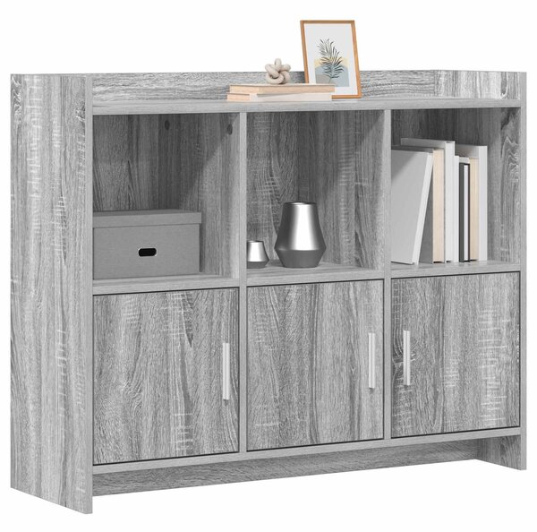 VidaXL Széf Szürke Sonoma 98,5 x 33 x 80 cm Szerelt Fa
