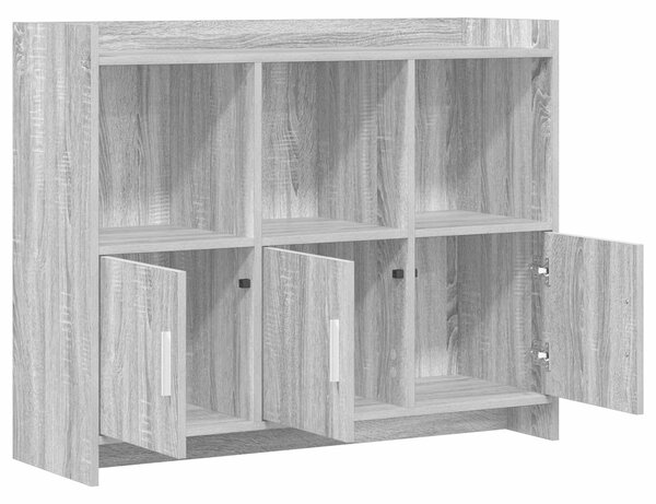 VidaXL Széf Szürke Sonoma 98,5 x 33 x 80 cm Szerelt Fa