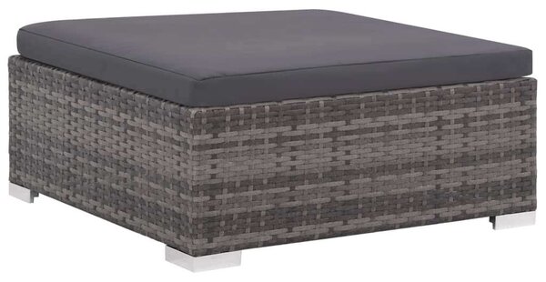 VidaXL Polyrattan Kerti Ülőgarnitúra - 6 részes - Szürke