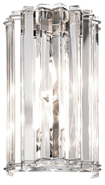 Kichler klasszikus fali lámpa crystal skye króm átlátszó elskl-crystal-skye2 IP44