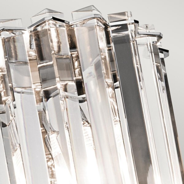 Kichler klasszikus fali lámpa crystal skye króm átlátszó elskl-crystal-skye2 IP44