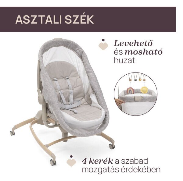 Baby Hug Armonia bölcső - asztali szék 0 - 15 kg, 0- 36 hó