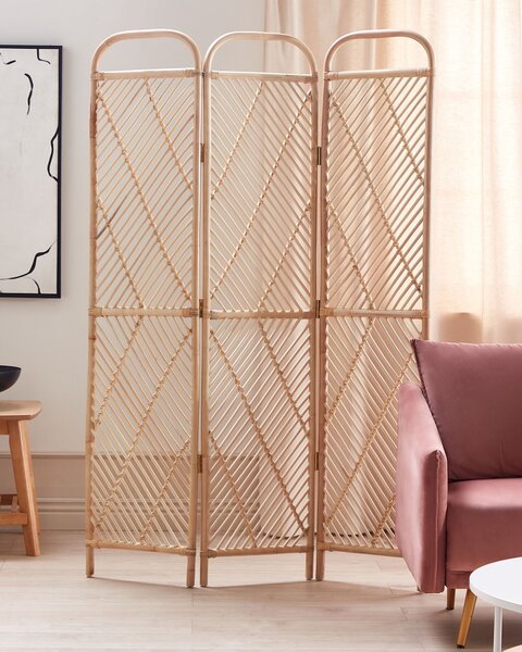 3 paneles térelválasztó COSENZA 106 cm 180 cm Világosbarna