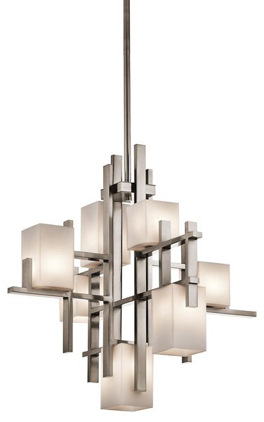 Kichler modern csillár city lights fehér nikkel elskl-city-lights7a