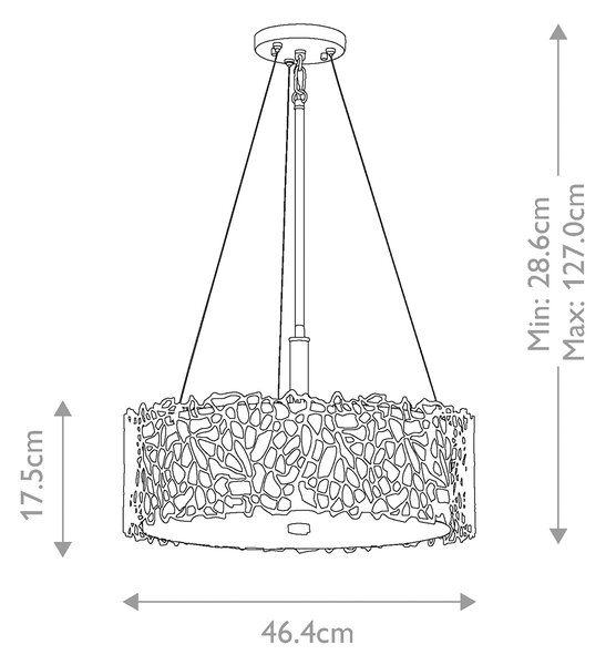 Kichler modern függeszték silver coral ezüst elsklsilvercoralpa