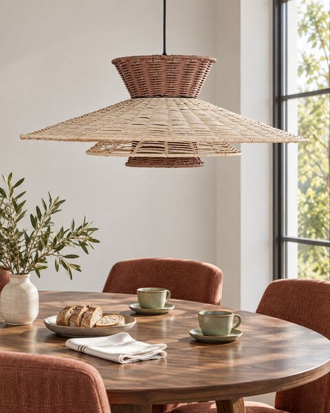 Függőlámpa KABOMPO Rattan Barna