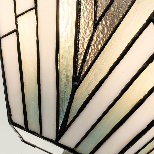 Elstead lighting klasszikus tiffany fali lámpa alderley barna sokszínű elstf-alderley-wu