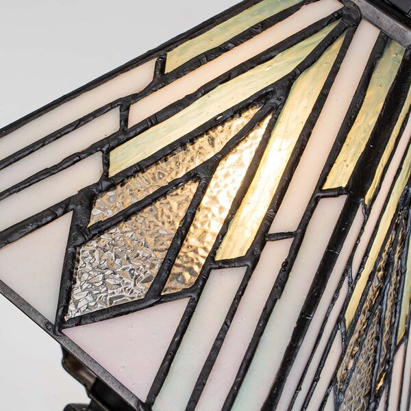 Elstead lighting klasszikus tiffany asztali lámpa alderley barna sokszínű elstf-alderley-tl-s