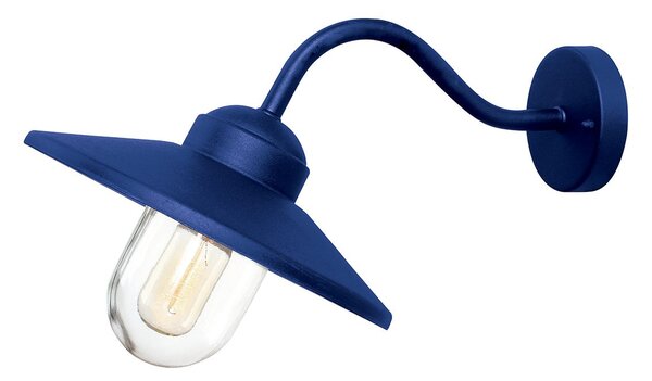 Elstead lighting vintage kültéri fali lámpa klampenborg sötétkék átlátszó elsklampenborg-nvb IP44
