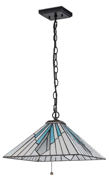 Elstead lighting klasszikus tiffany függeszték alderley barna sokszínű elstf-alderley-p