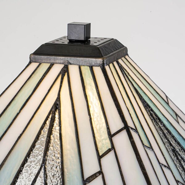 Elstead lighting klasszikus tiffany asztali lámpa alderley barna sokszínű elstf-alderley-tl-l