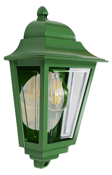 Elstead lighting klasszikus kültéri fali lámpa deco lane átlátszó zöld elsdeco-lane7-green IP44