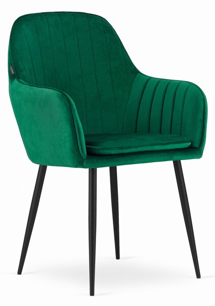 LUGO zöld bársony szék