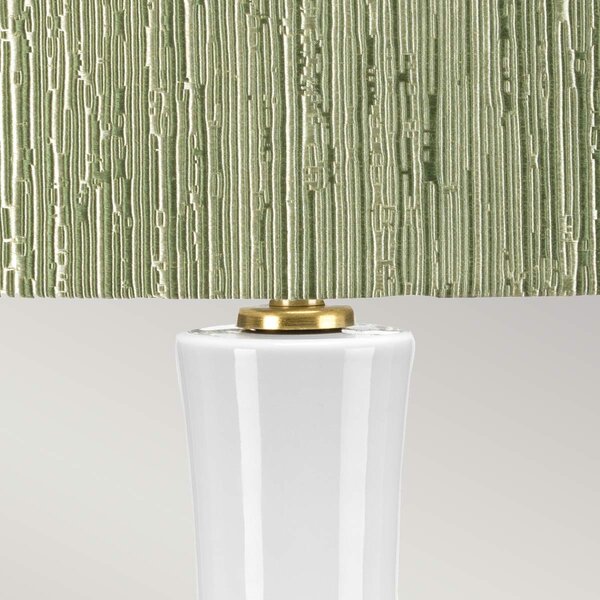 Elstead glamour modern asztali lámpa milo fehér idős réz zöld elsmilo-ab-tl-rth