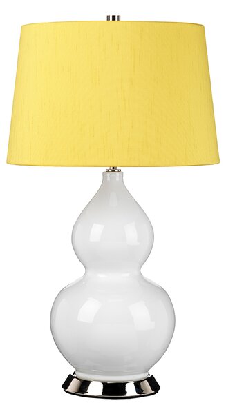 Elstead glamour klasszikus asztali lámpa isla polírozott nikkel sárga elsisla-pn-tl-yellow
