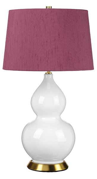 Elstead glamour klasszikus asztali lámpa isla fehér ibolya idős réz elsisla-ab-tl-purple