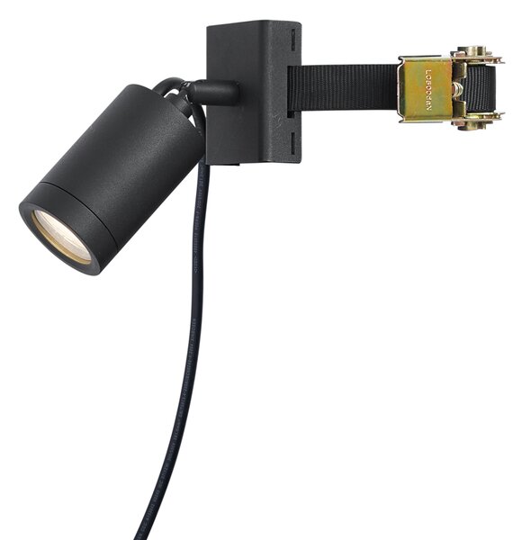 Fekete kültéri spotlámpa fához GU10 50mm forgatható és dönthető IP65 - Solo