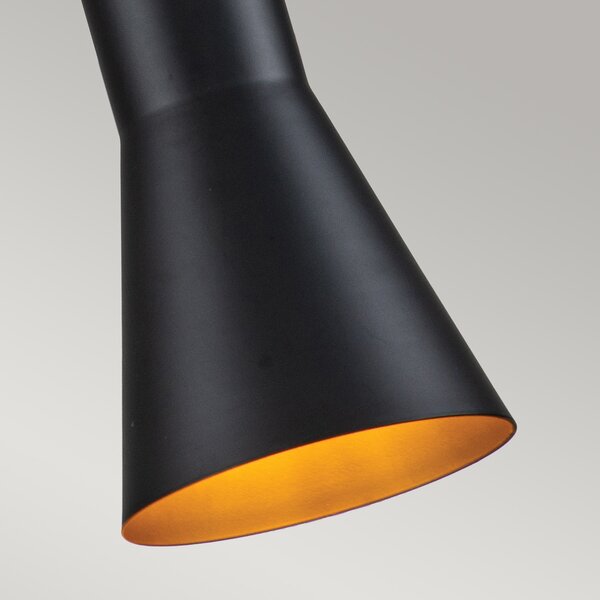 Elstead glamour modern függeszték etoile matt fekete arany elsetoile-p-s-mb