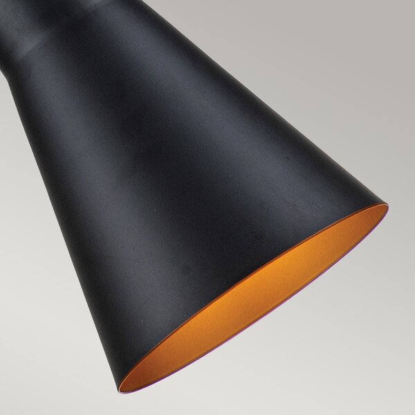 Elstead glamour modern függeszték etoile matt fekete arany elsetoile-p-m-mb
