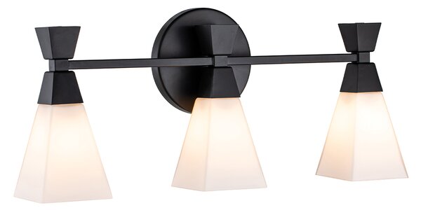 Elstead klasszikus fürdőszobai lámpa bowtie fehér matt fekete elsbowtie-3-mb IP44